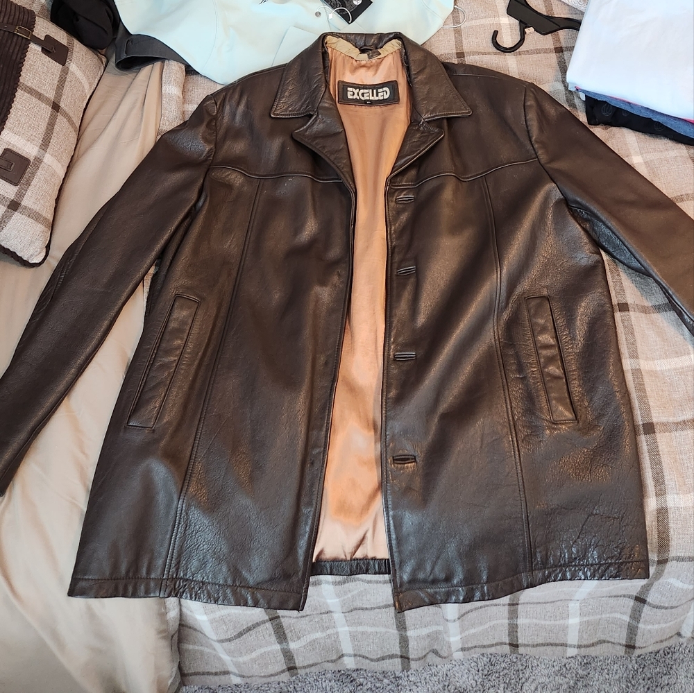 MEN'S 💯% REAL LEATHER COAT